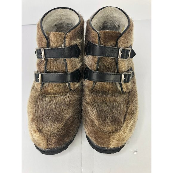Vintage Blondo Seal Skin Ankle Boots Mens Size 8 EU 42 Winter Arctic Leather She main image 6